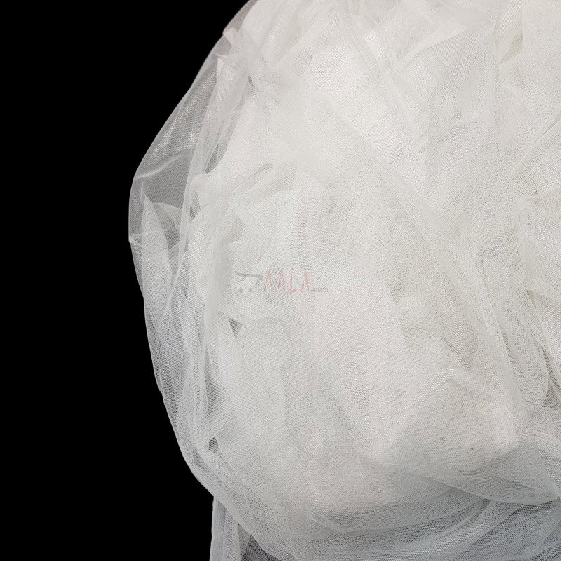 Silver Foil Net Nylon 44 Inches Dyeable Per Metre 