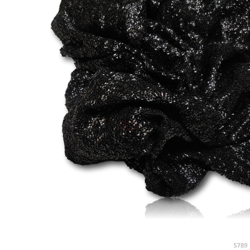 Overlap Sequins Georgette 44 Inches Dyed Per Metre
