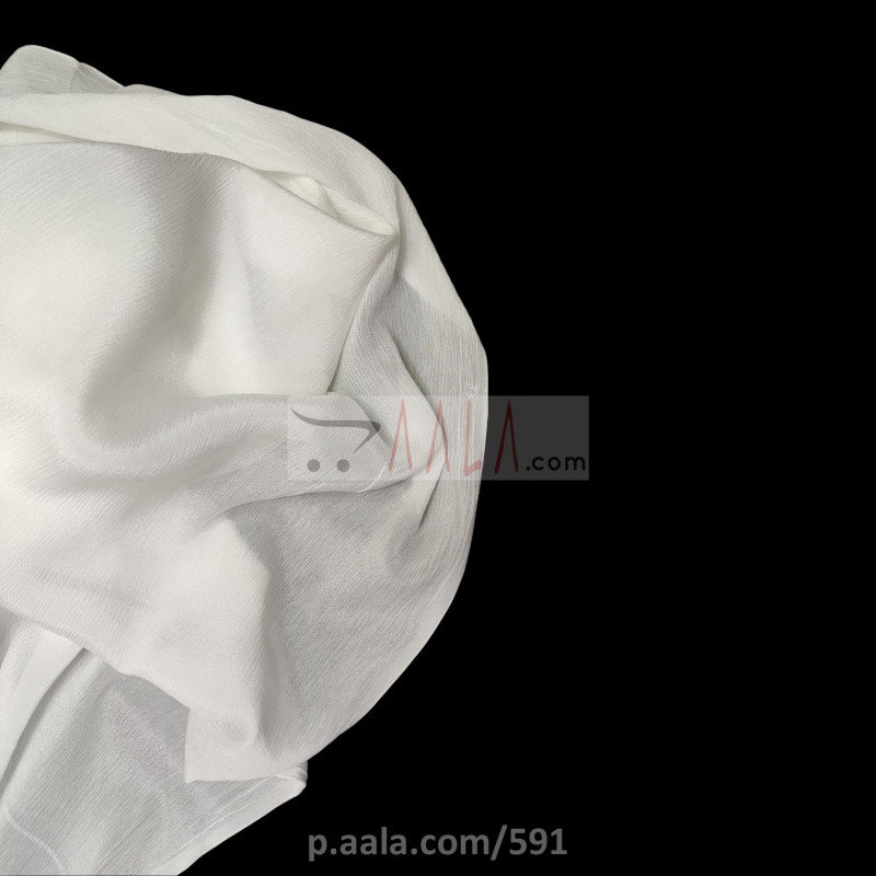 Crepe Chiffon Viscose 44 Inches Dyeable Per Metre 