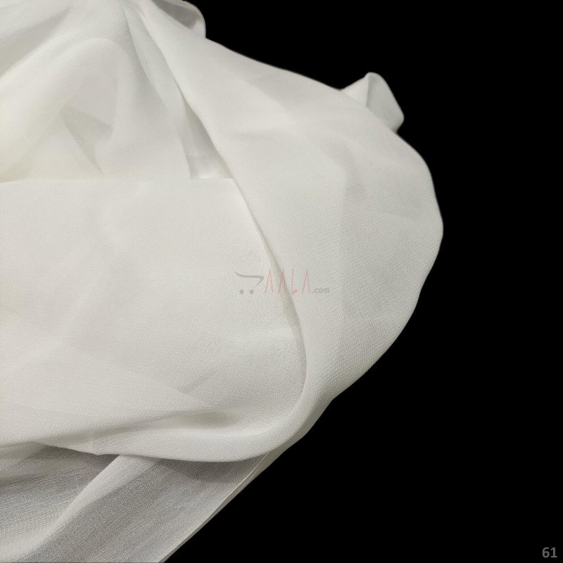 Real Georgette Viscose 60/60 44 Inches Dyeable Per Metre