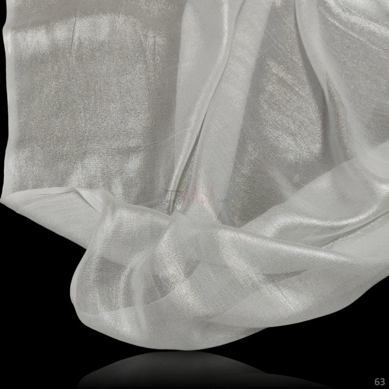 Silver Foil Georgette Viscose 44 Inches Dyeable Per Metre 