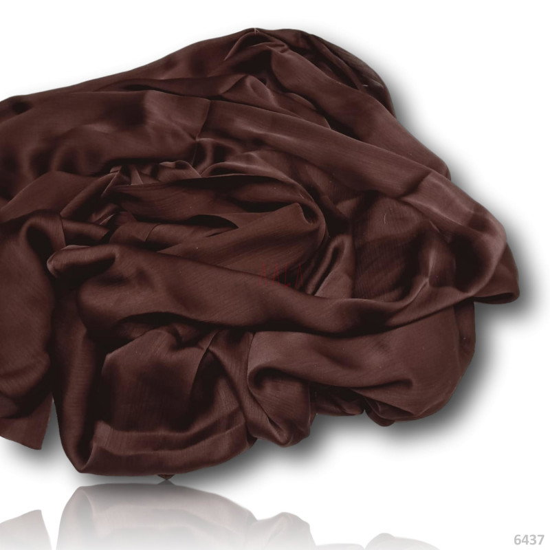 Satin Chiffon Blend 44 Inches BROWN Per Metre 