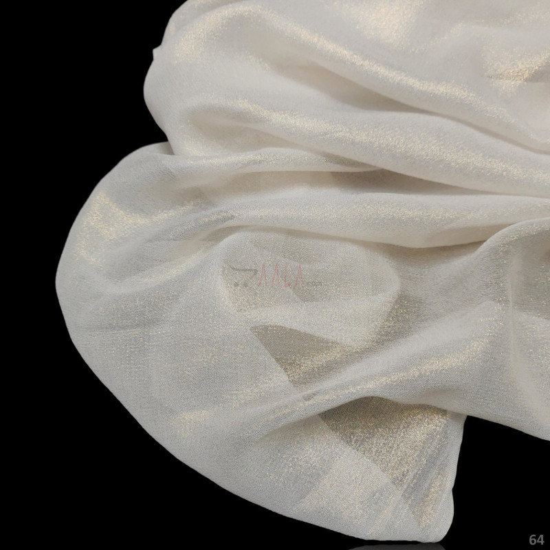 Gold Foil Georgette Viscose 44 Inches Dyeable Per Metre 