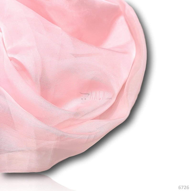 Plain Organza Nylon 44-Inches PEACH Per-Metre 