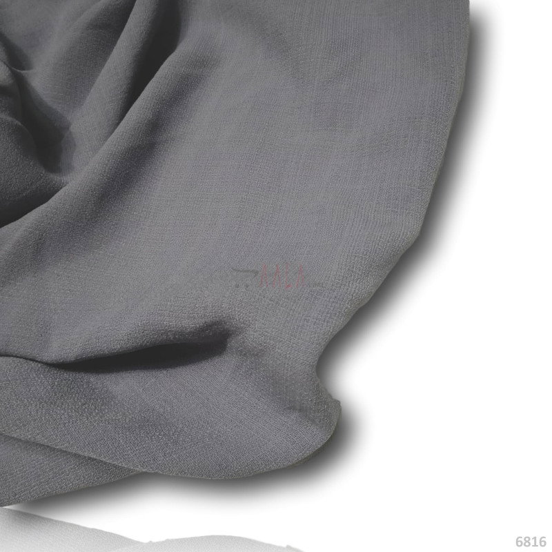 Slub Georgette Blend 58-Inches GREY Per-Metre 
