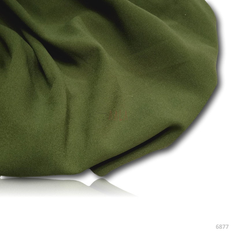 Double Double-Georgette Blend 44-Inches GREEN Per-Metre