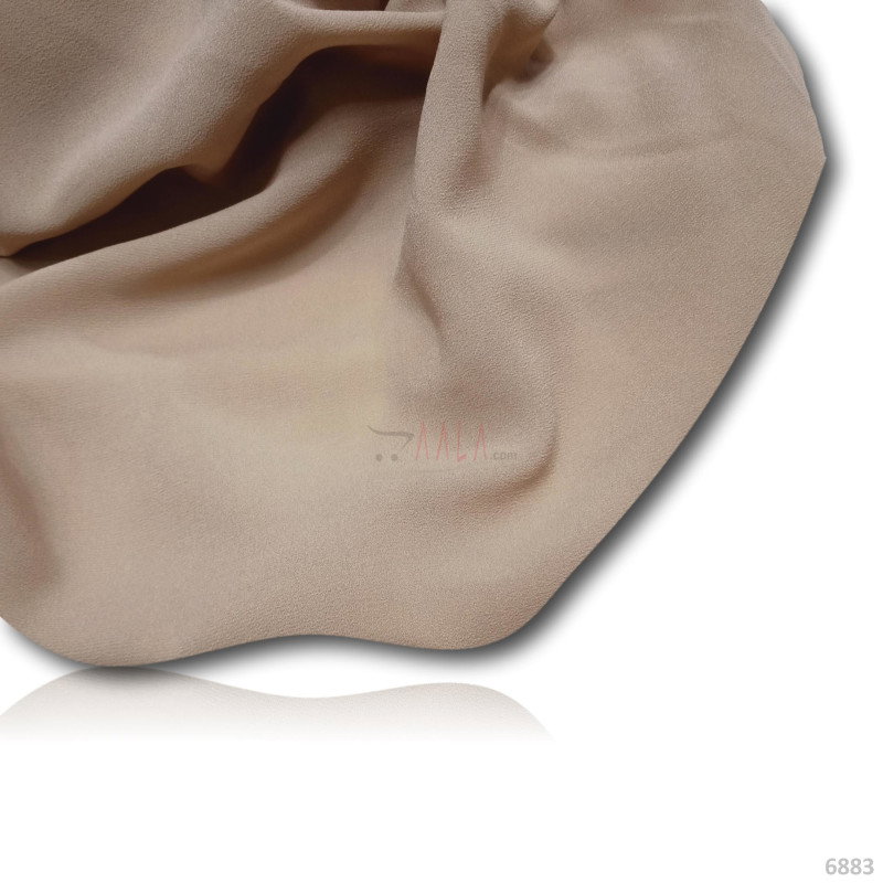 Double Double-Georgette Blend 44-Inches CARROT Per-Metre