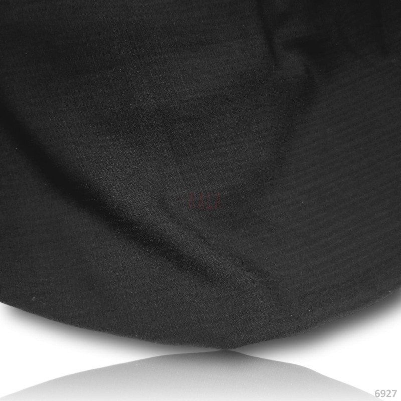 Slub Georgette Blend 58-Inches BLACK Per-Metre 