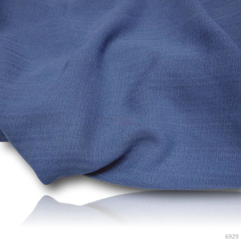 Slub Georgette Blend 58-Inches BLUE Per-Metre 