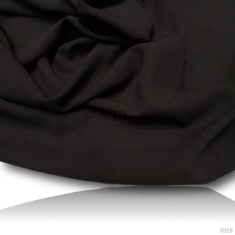 Double Double-Georgette Blend 58-Inches BLACK Per-Metre