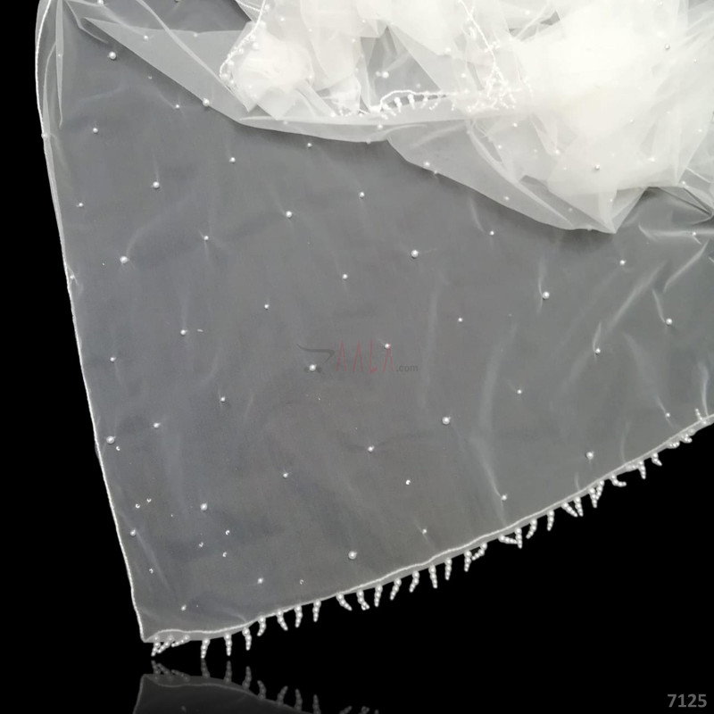 Designer Net Nylon Dupatta-40-Inches DYEABLE 2.50-Metres 