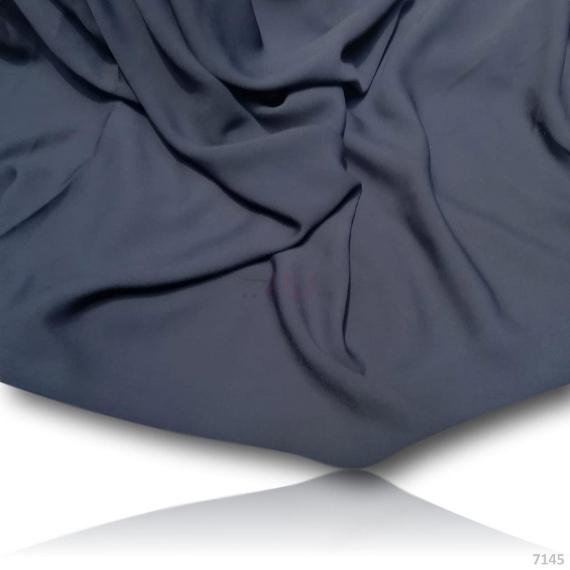 Hoorain Double-Georgette Blend 58-Inches BLUE Per-Metre