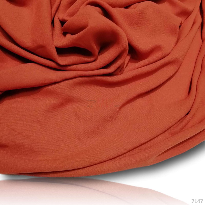 Hoorain Double-Georgette Blend 58-Inches RUST Per-Metre