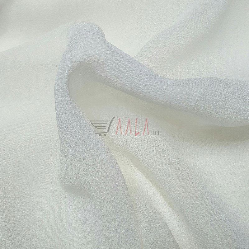 Pure Georgette Silk 60 Grams 44 Inches Dyeable Per Metre