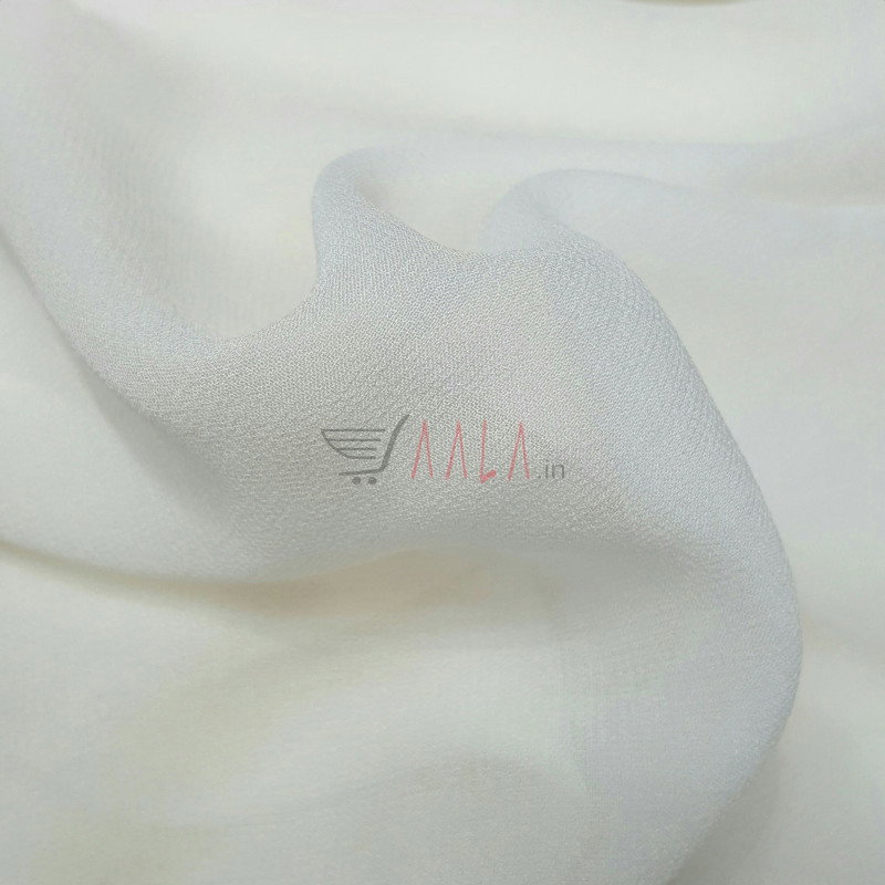 Pure Georgette Silk 80 Grams 44 Inches Dyeable Per Metre