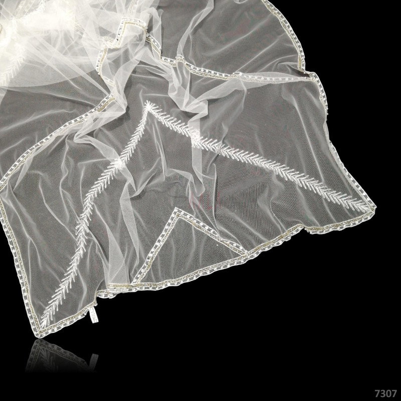 Designer Net Nylon Dupatta-40-Inches DYEABLE 2.25-Metres 