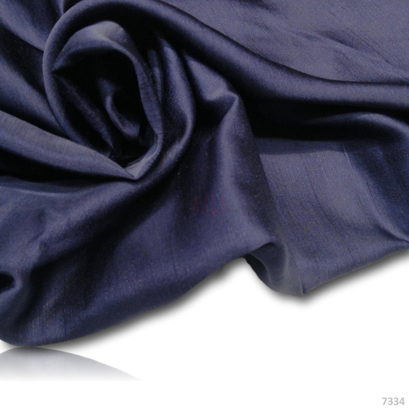 Crunchy Silk Blend 44-Inches BLUE Per-Metre