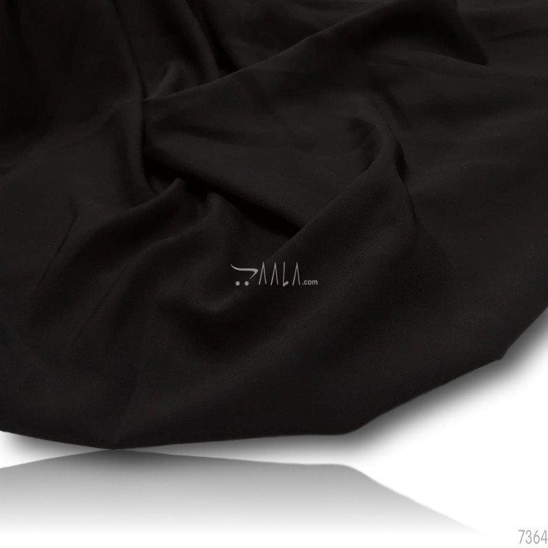 Hazel Double-Georgette Blend 58-Inches BLACK Per-Metre