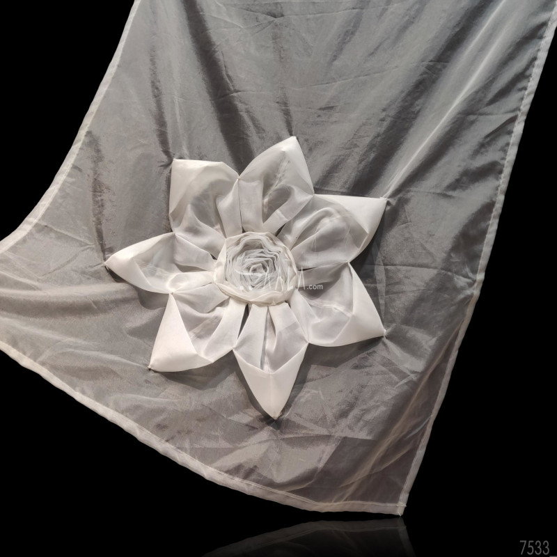 Designer Organza Nylon Dupatta-44-Inches DYEABLE 2.50-Metres