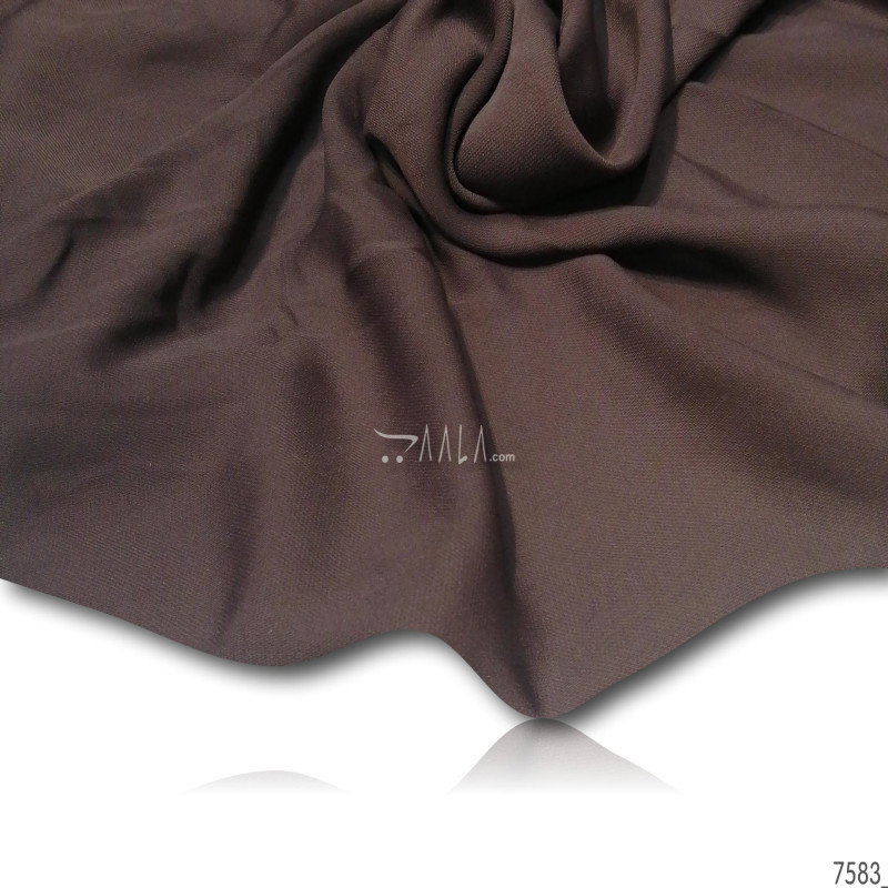 Moscow Double-Georgette Blend 58-Inches BROWN Per-Metre 