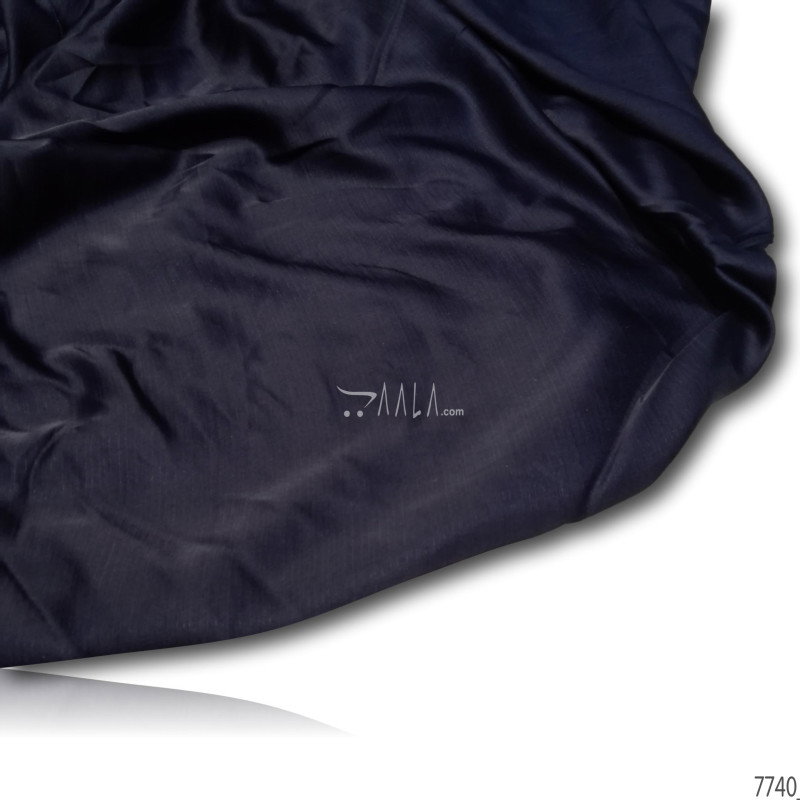 Crunchy Silk Blend 44-Inches BLUE Per-Metre