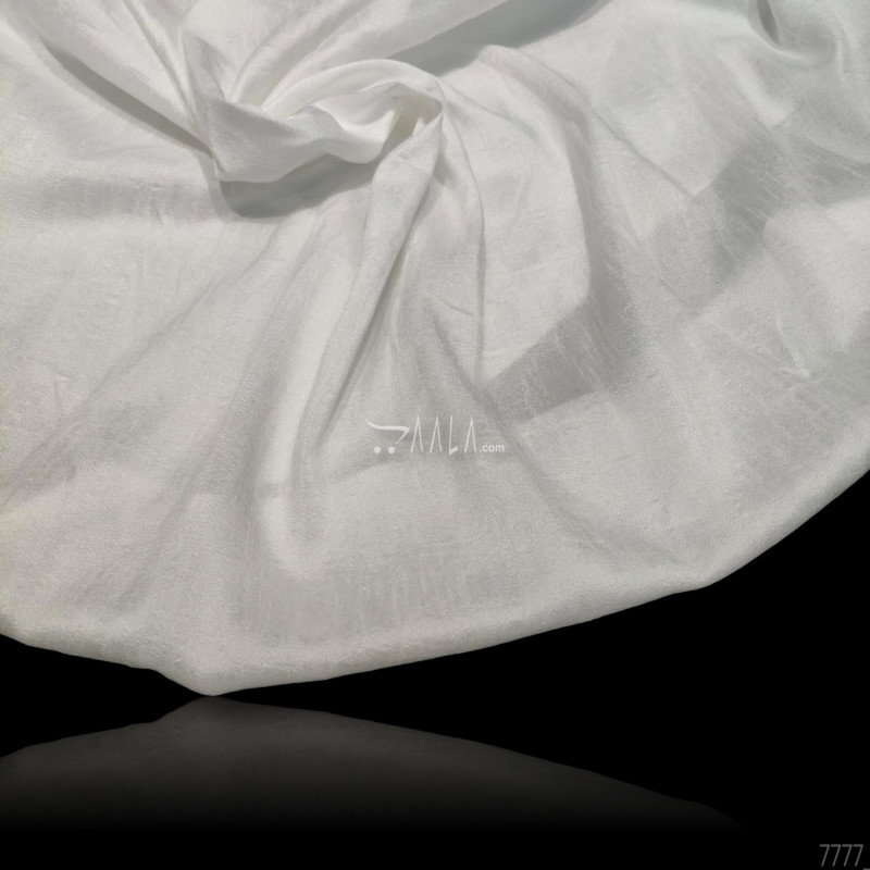 Brownie Silk Blend 44-Inches WHITE Per-Metre 