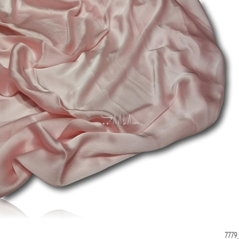 Plain Satin-Chiffon Blend 44-Inches PEACH Per-Metre