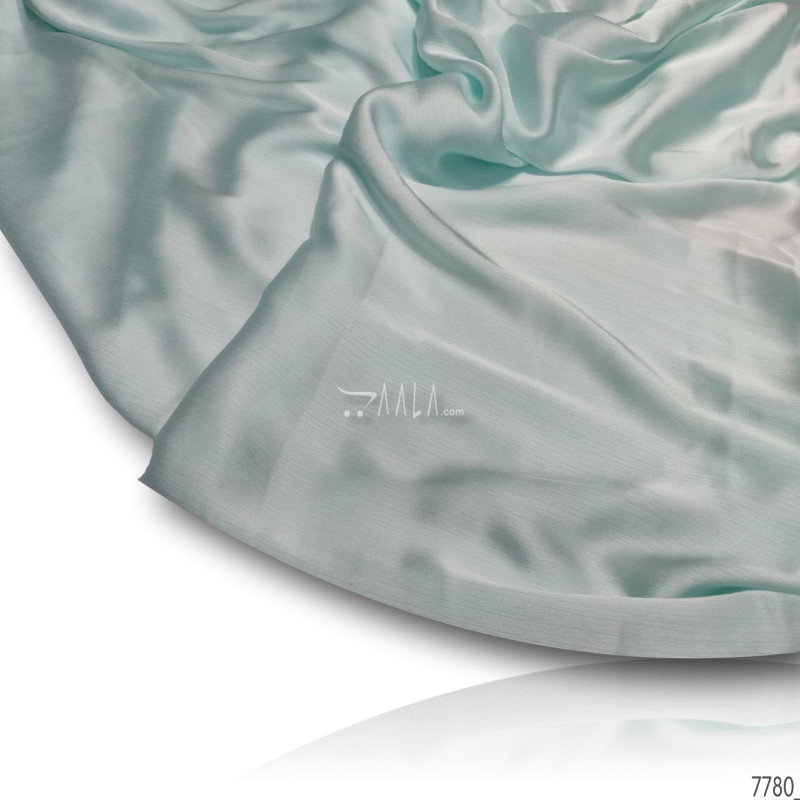Plain Satin-Chiffon Blend 44-Inches GREEN Per-Metre