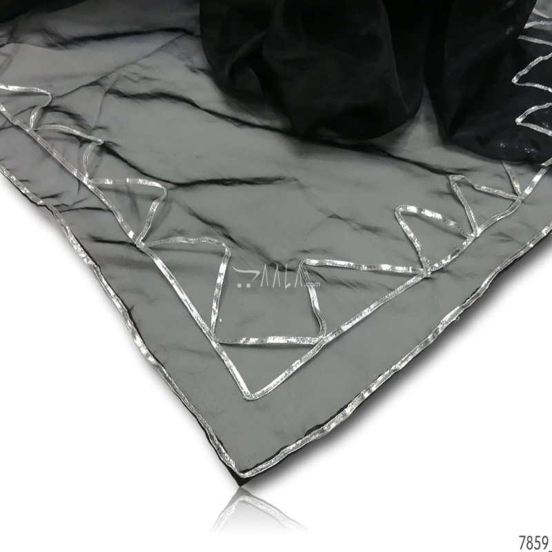 Designer Organza Nylon Dupatta-44-Inches DYEABLE 2.25-Metres