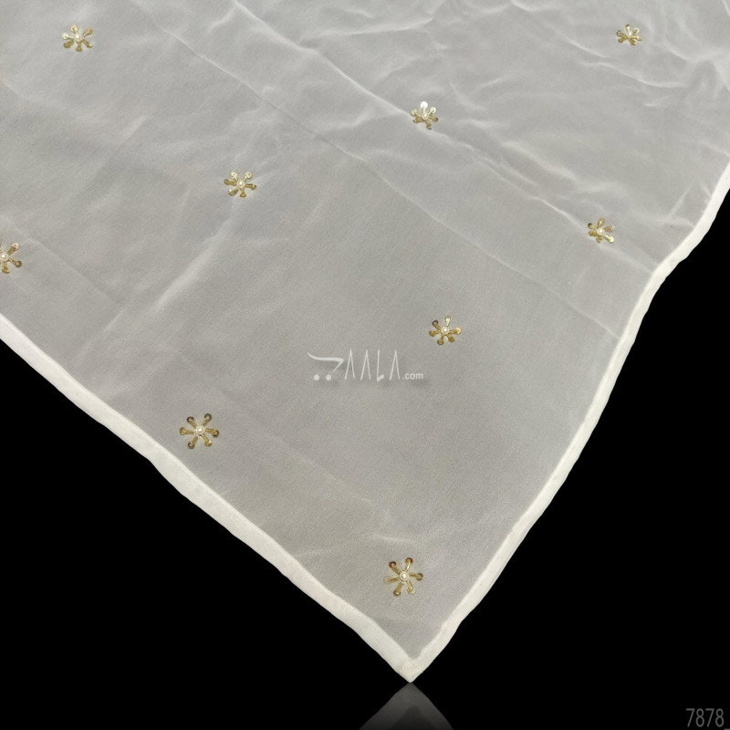 Designer Georgette Viscose Dupatta-42-Inches DYEABLE 2.25-Metres