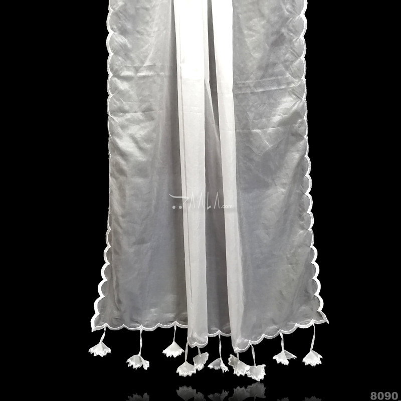 Hanging Organza Nylon Dupatta-42-Inches DYEABLE 2.25-Metres