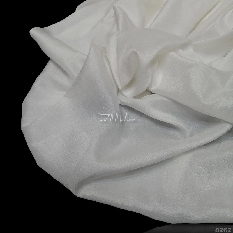 Donut Silk Blend 44-Inches WHITE Per-Metre 