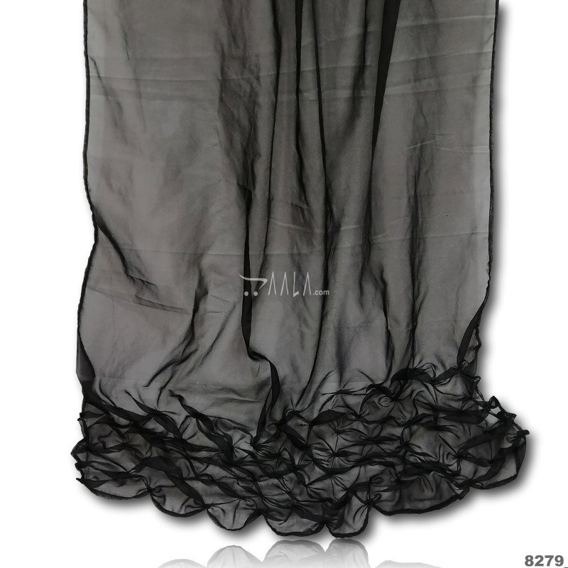 Crush Organza Nylon Dupatta-42-Inches DYEABLE 2.25-Metres
