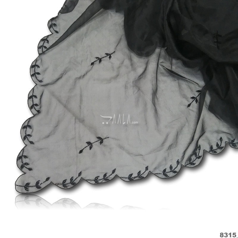 Handwork Organza Nylon Dupatta-42-Inches DYEABLE 2.25-Metres