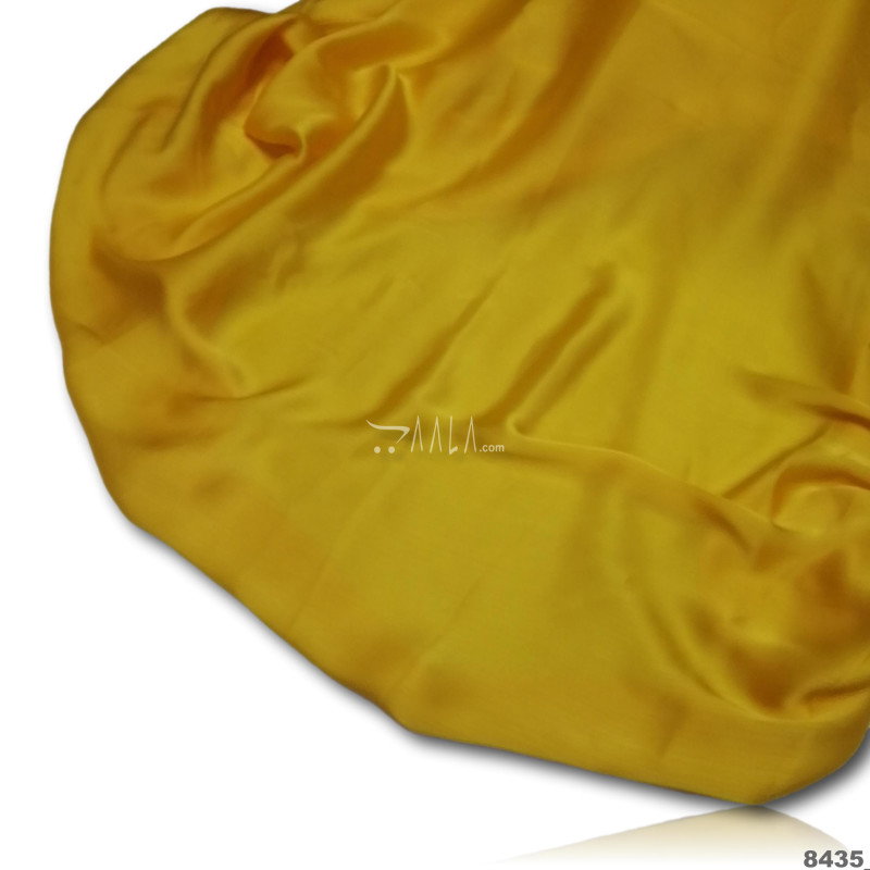 Plain Satin-Chiffon Blend 44-Inches YELLOW Per-Metre 