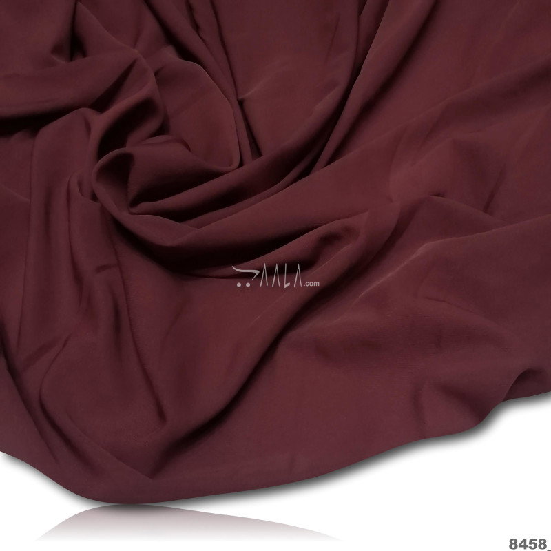 Hoorain Double-Georgette Blend 58-Inches MAROON Per-Metre 
