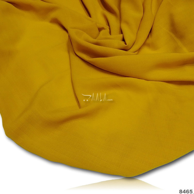 Slub Georgette Blend 44-Inches YELLOW Per-Metre