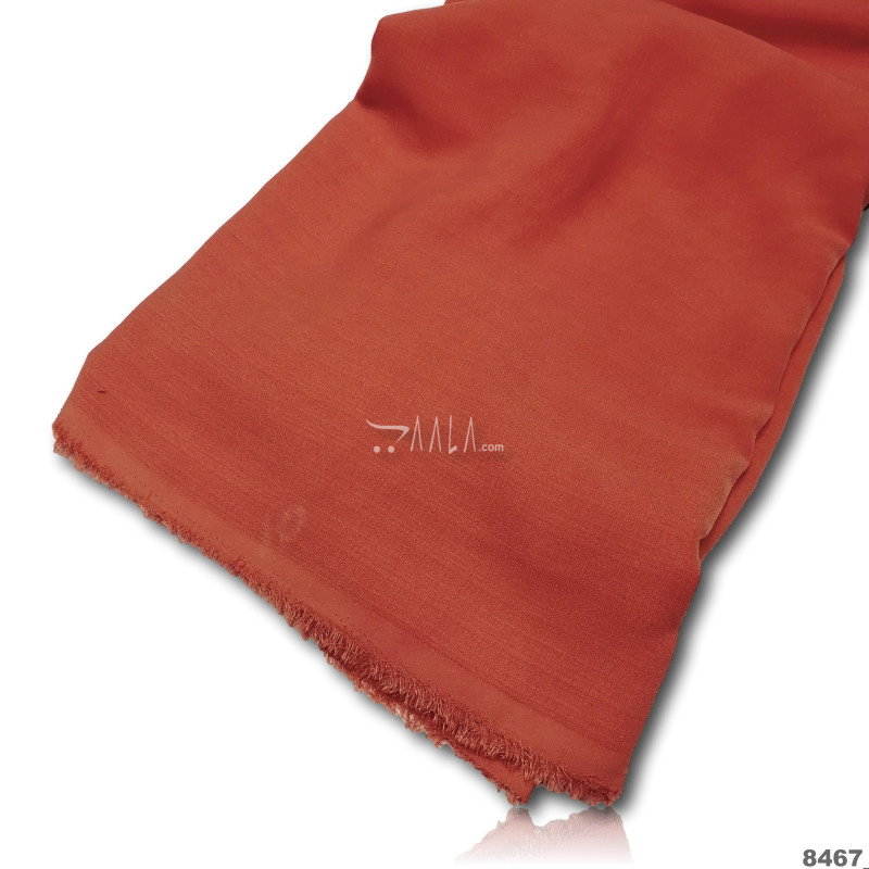 Slub Georgette Blend 44-Inches CARROT Per-Metre