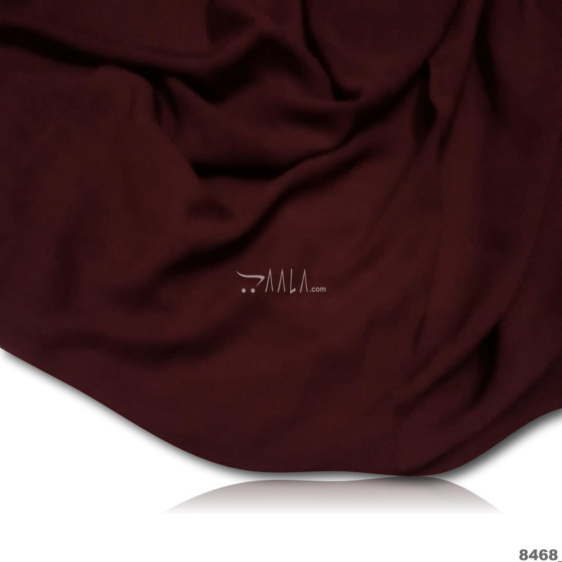 Slub Georgette Blend 44-Inches MAROON Per-Metre 
