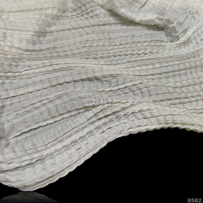 Crush Silk Blend 26-Inches WHITE Per-Metre