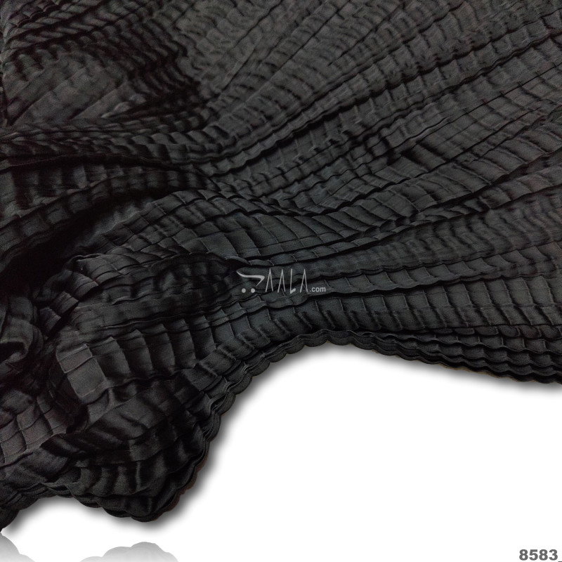 Crush Silk Blend 26-Inches BLACK Per-Metre