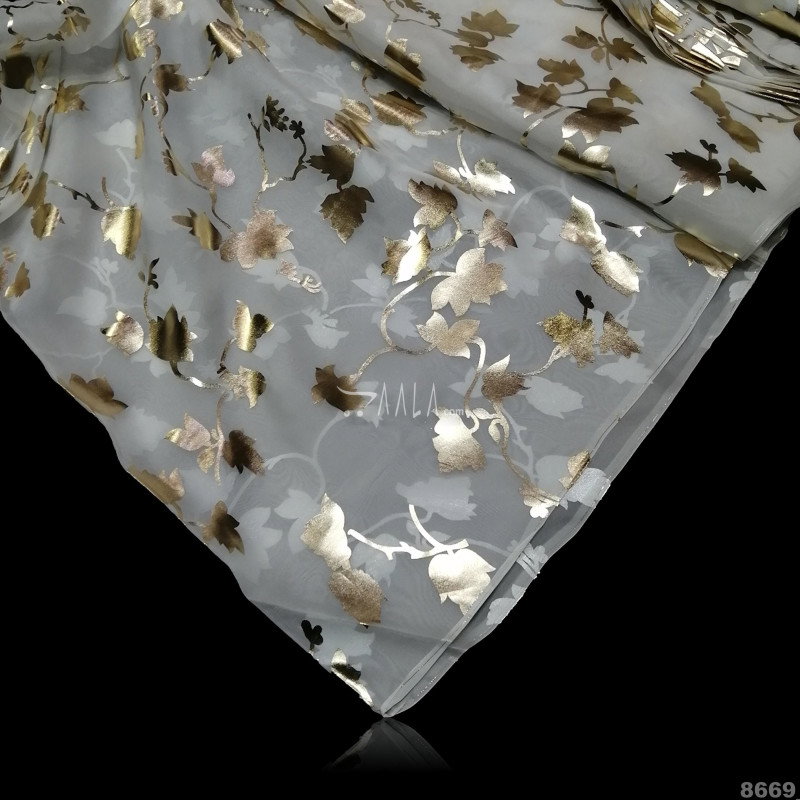 Foil Organza Viscose 44-Inches DYEABLE Per-Metre 