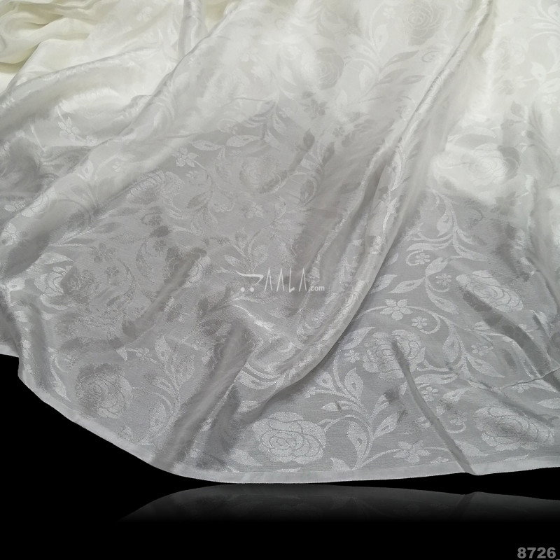 Jacquard Crepe Viscose 44-Inches DYEABLE Per-Metre 