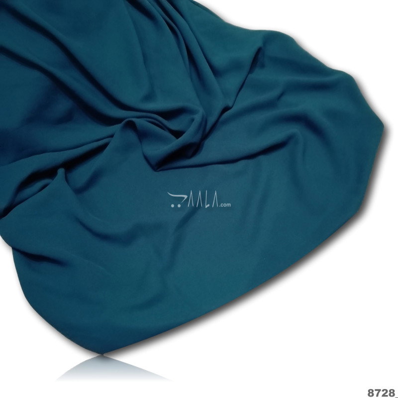 Hoorain Double-Georgette Blend 58-Inches TEAL Per-Metre