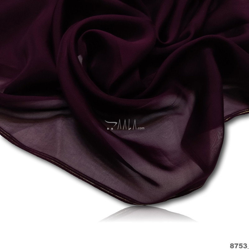 Crispy Organza Blend 44-Inches WINE Per-Metre 