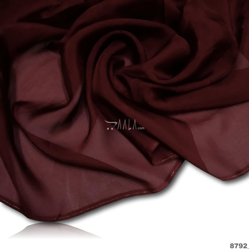 Crispy Organza Blend 44-Inches MAROON Per-Metre 
