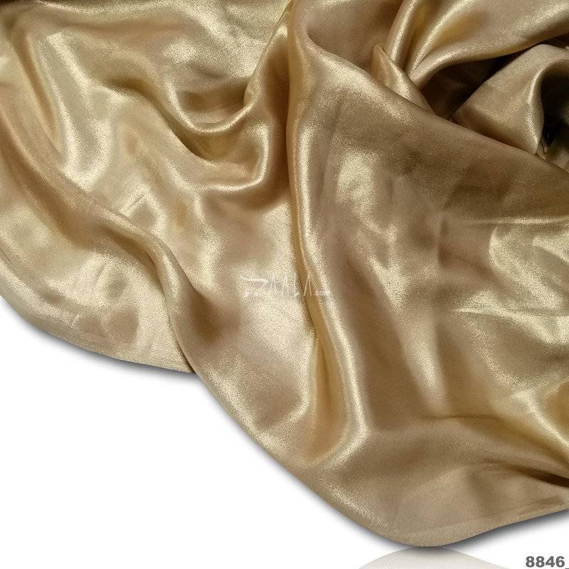 Gold-Foil Silk Blend 44-Inches GOLD Per-Metre