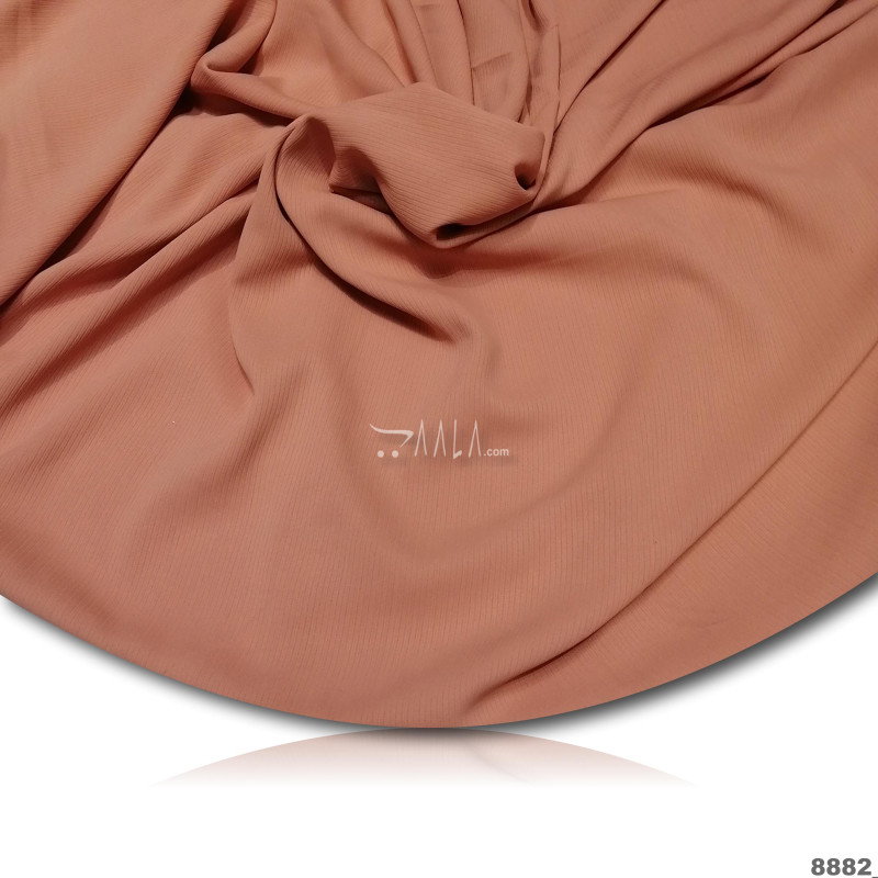 Custard Double-Georgette Blend 58-Inches PEACH Per-Metre