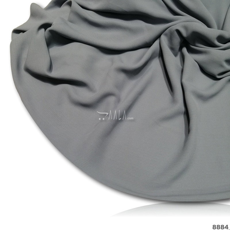 Custard Double-Georgette Blend 58-Inches GREY Per-Metre 