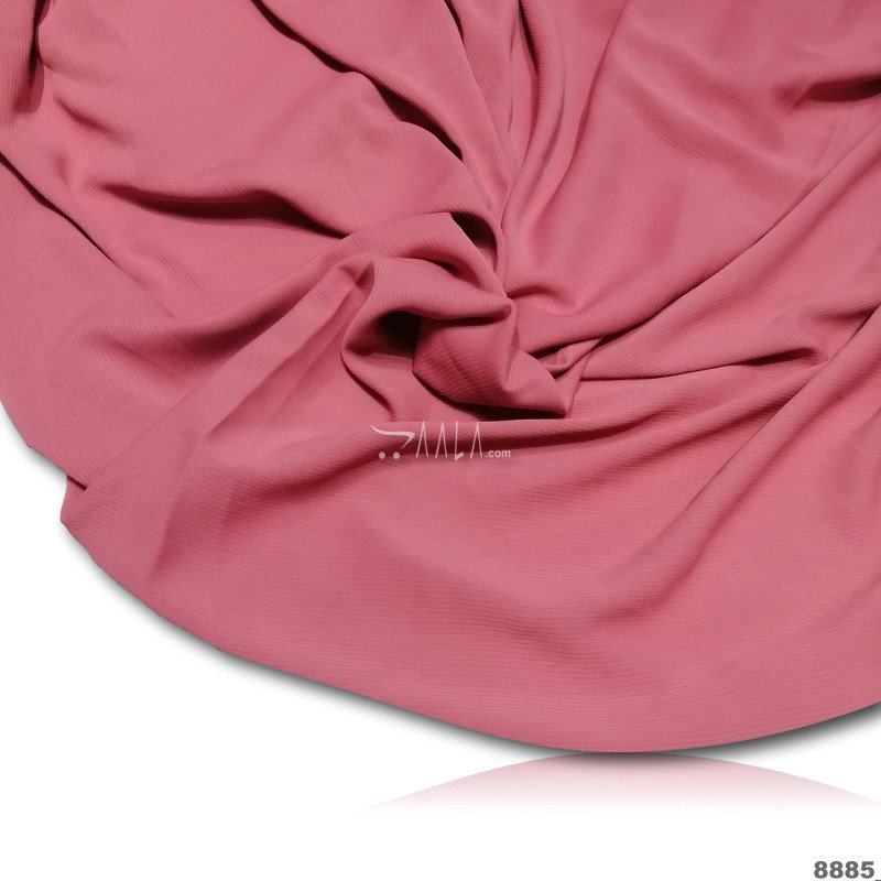 Custard Double-Georgette Blend 58-Inches TOMATO Per-Metre